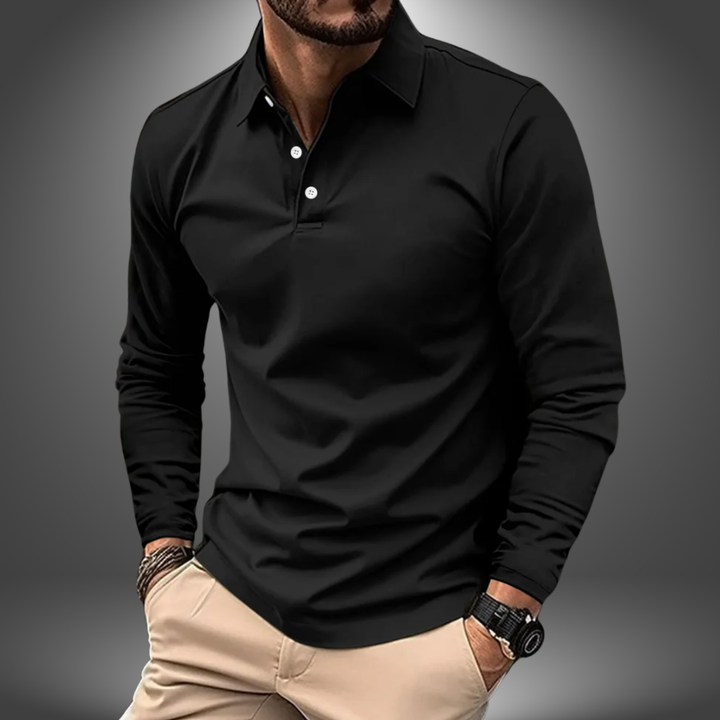 Diego | Polo a maniche lunghe elegante Fatta a Mano