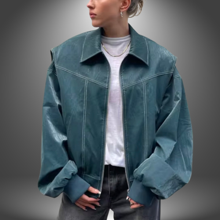 Linde | Giacca in Pelle Artigianale Da Donna