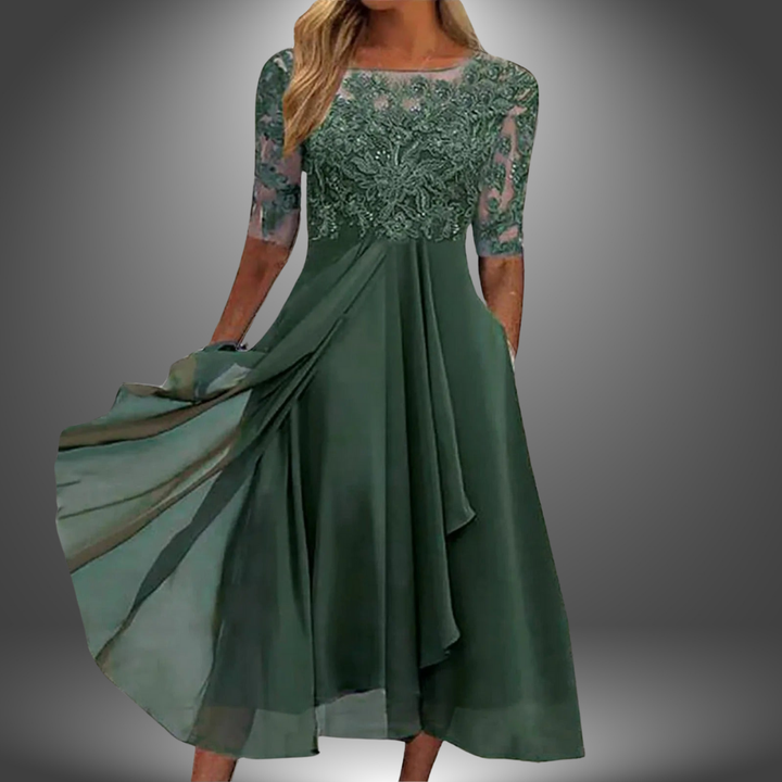 Margherita | Vestito Artigianale di Pizzo Elegante