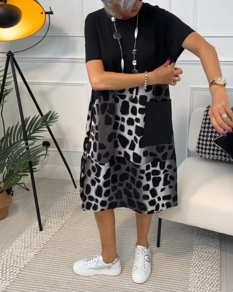 Tessa | Abito casual artigianale con scollatura rotonda