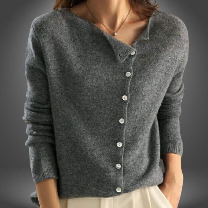 Julia | Maglione con Chiusura a Bottoni Artigianale
