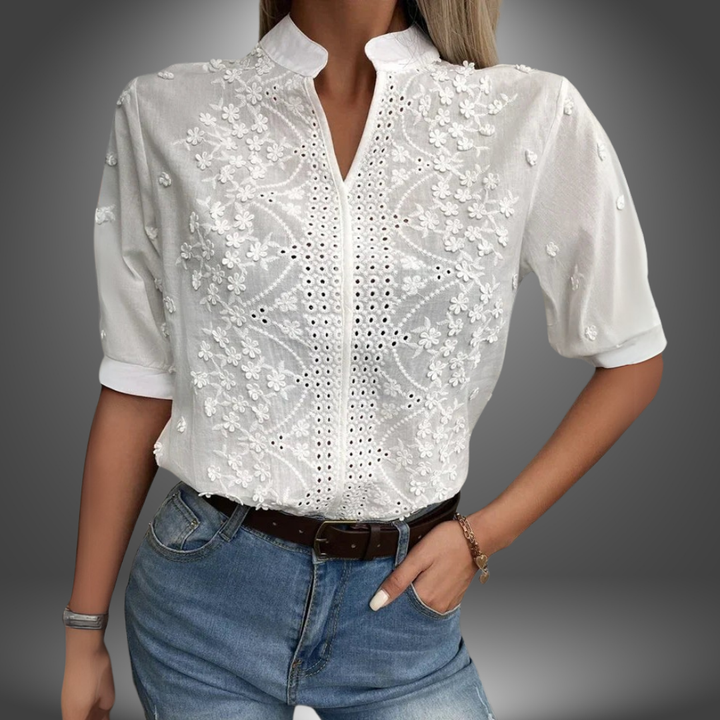 Lea | Blusa Premium con Maniche Voluminose