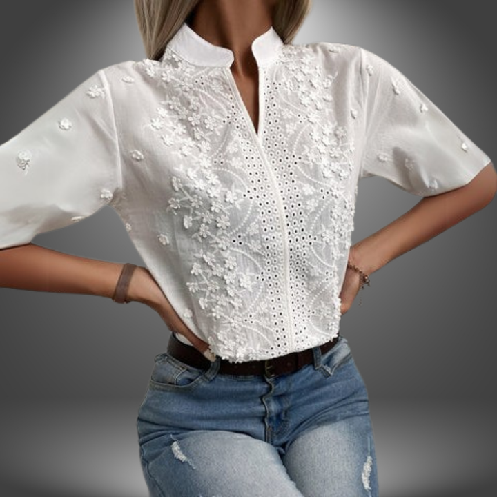 Lea | Blusa Premium con Maniche Voluminose