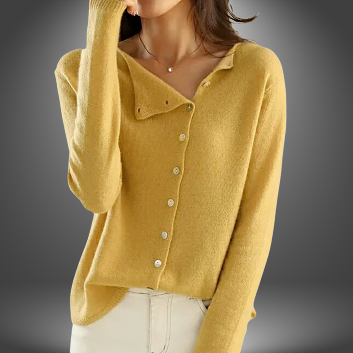 Julia | Maglione con Chiusura a Bottoni Artigianale