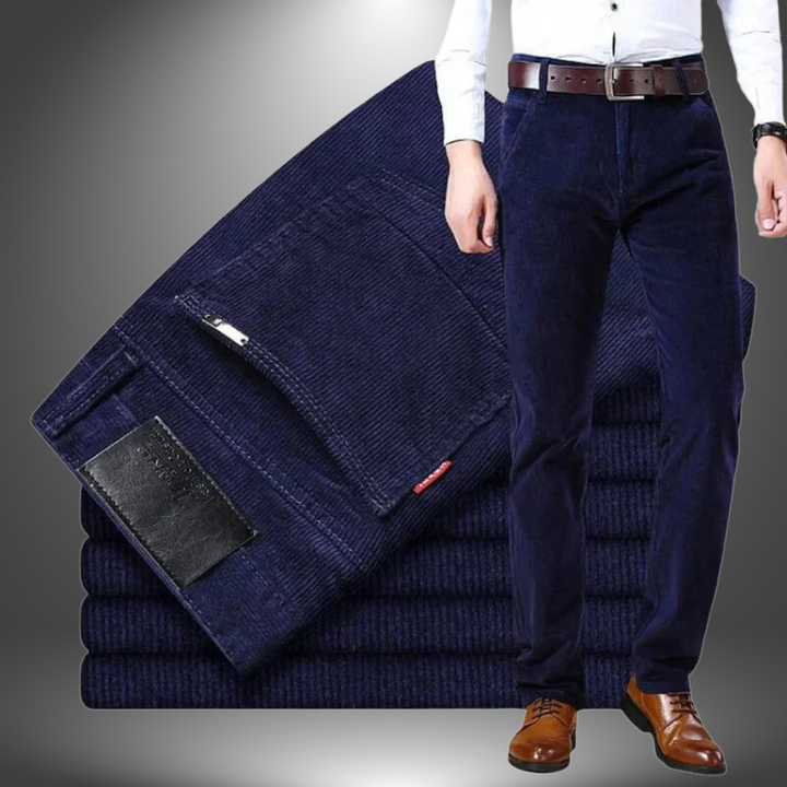 Claudio | Pantaloni a Coste in Cotone Artigianale