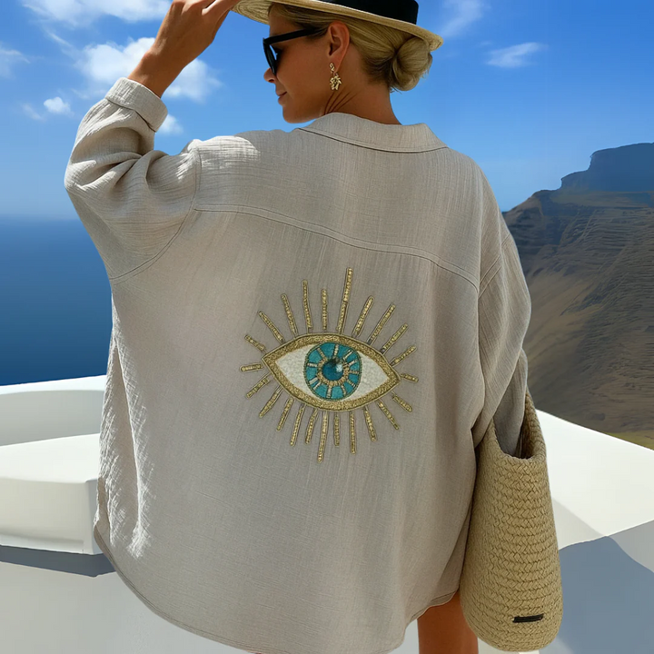 Celeste | Camicia in lino