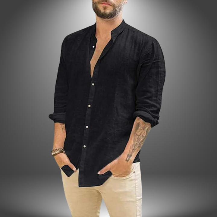 Joshua | Camicia In Lino e Cotone Artigianale