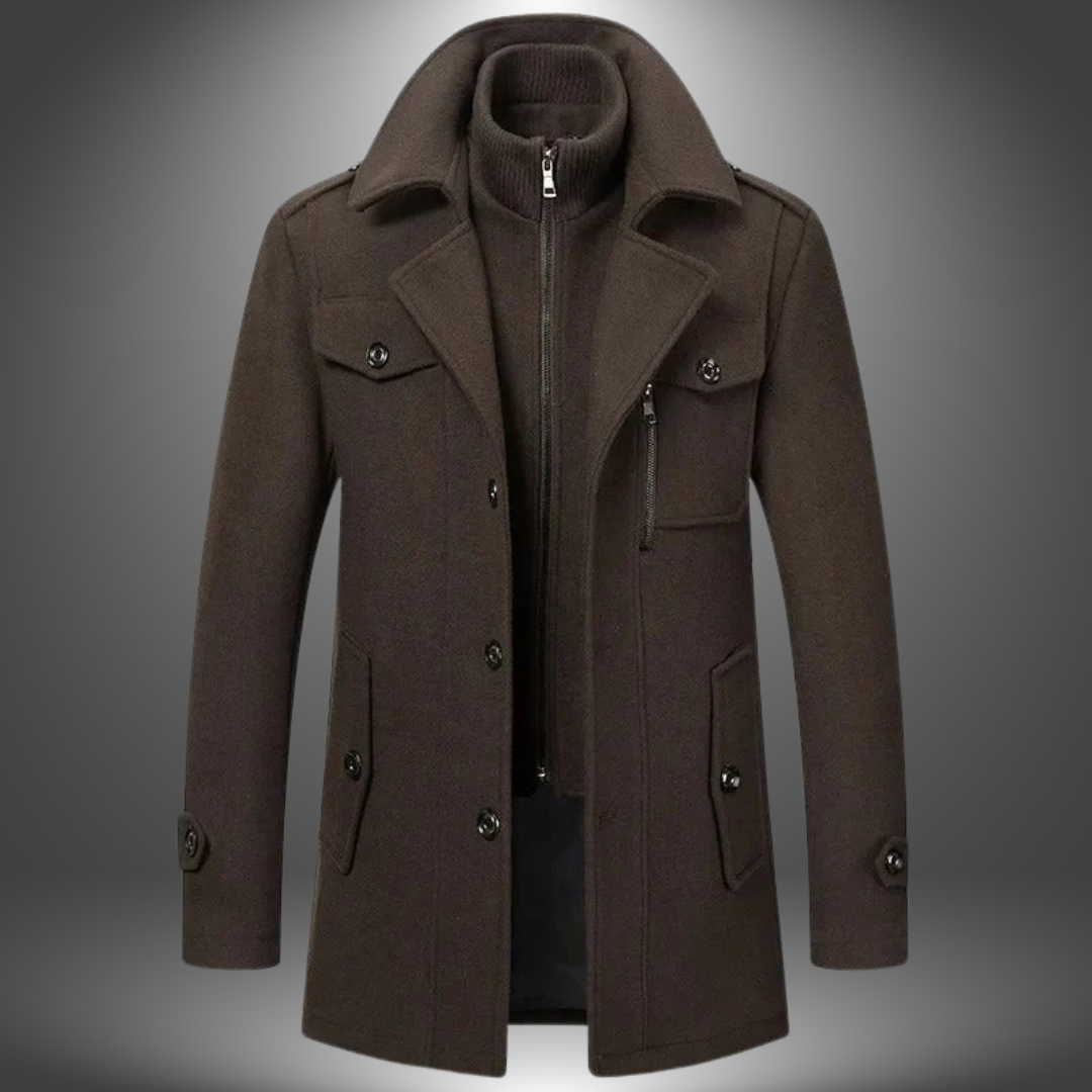 Vidar | Cappotto Vintage in Lana Artigianale