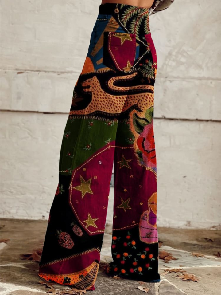Luna | Pantalone flare organico per uno stile mistico