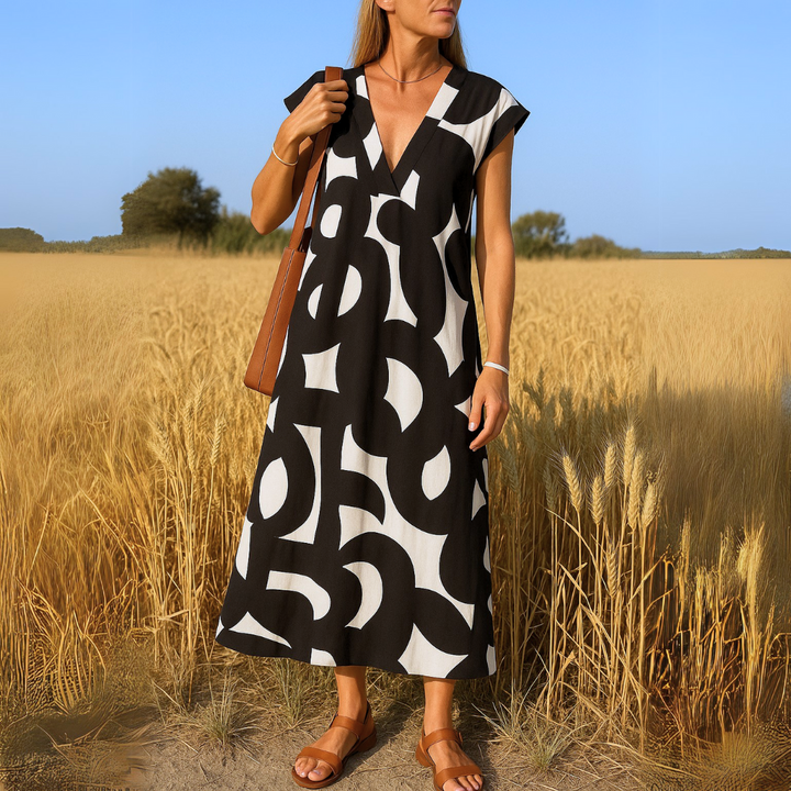 Valérie | Abito elegante con scollo a V