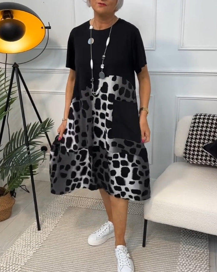 Tessa | Abito casual artigianale con scollatura rotonda