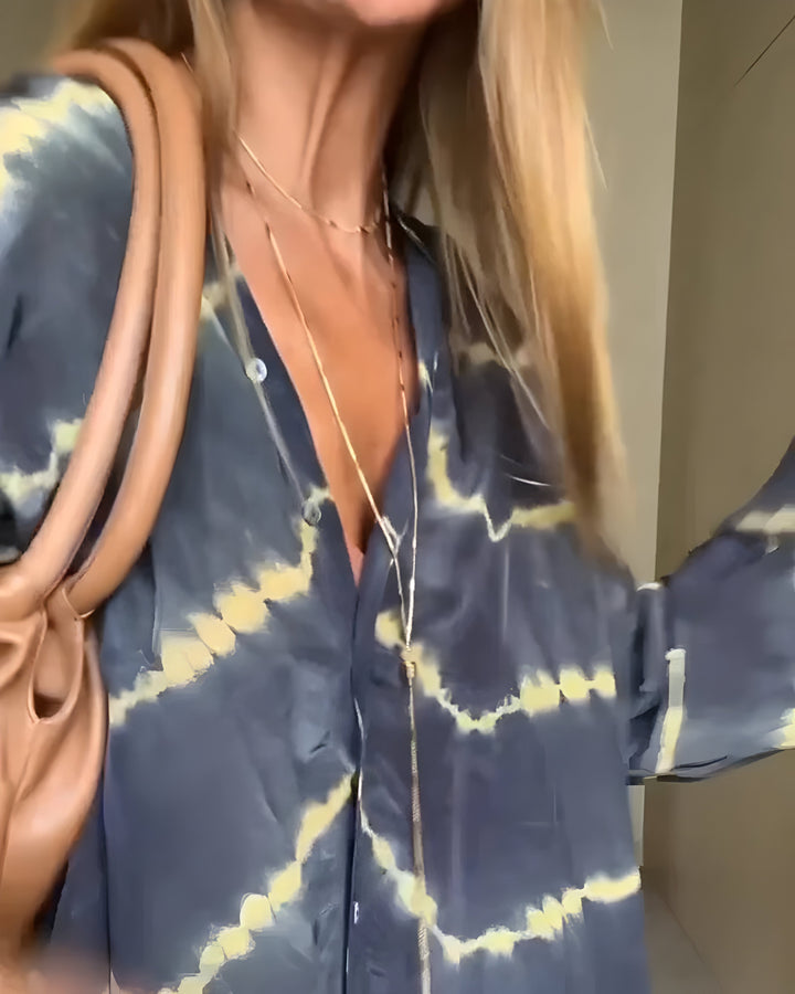 Julia | Maxi-abito elegante Boho a righe