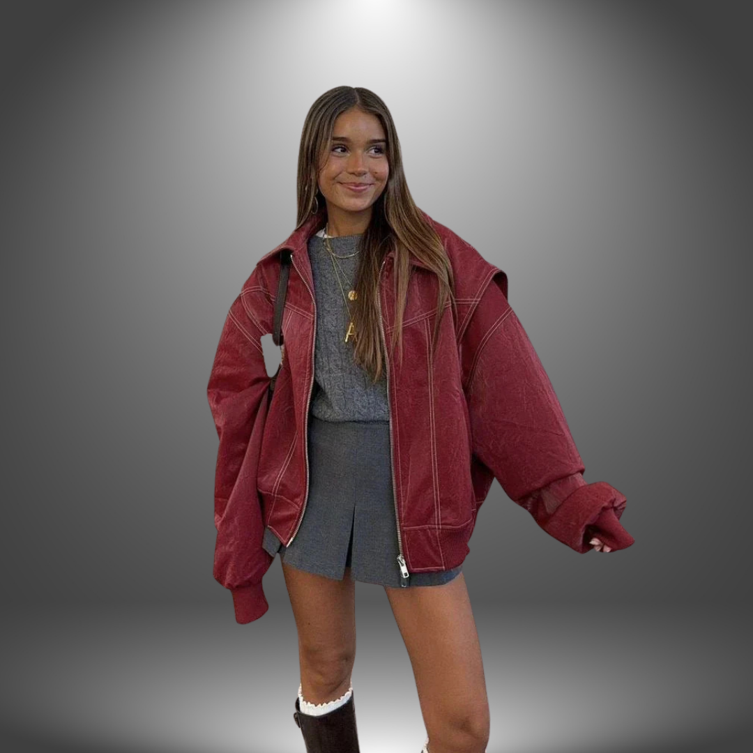 Linde | Giacca in Pelle Artigianale Da Donna