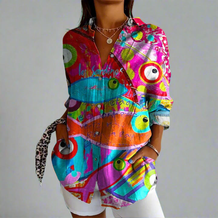 Delia | Blusa Premium con Dettagli Artistici
