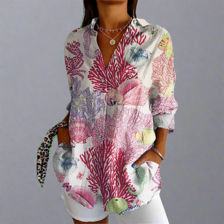 Delia | Blusa Premium con Dettagli Artistici