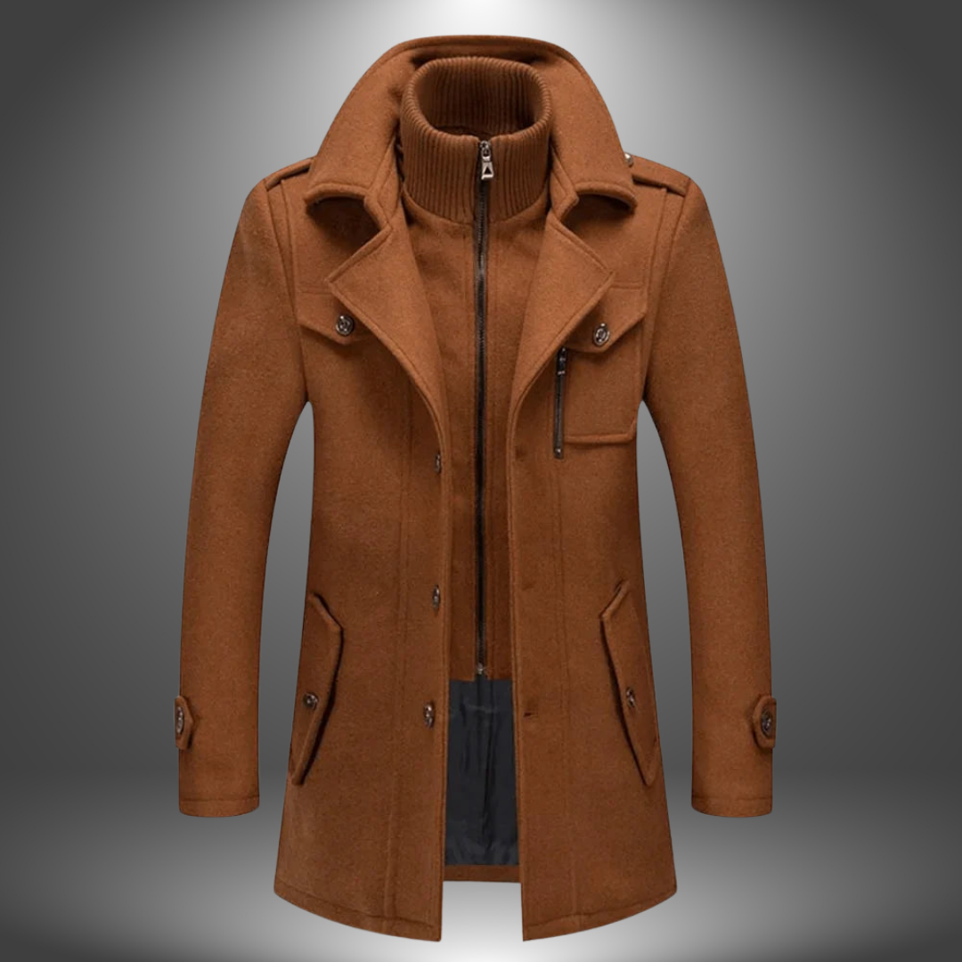 Vidar | Cappotto Vintage in Lana Artigianale