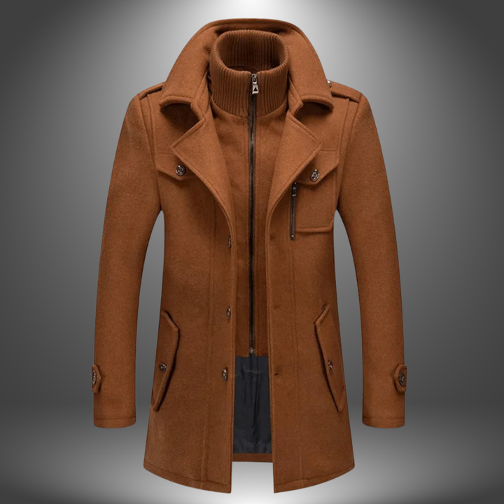 Vidar | Cappotto Vintage in Lana Artigianale