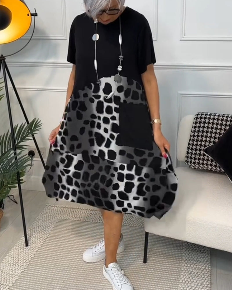 Tessa | Abito casual artigianale con scollatura rotonda