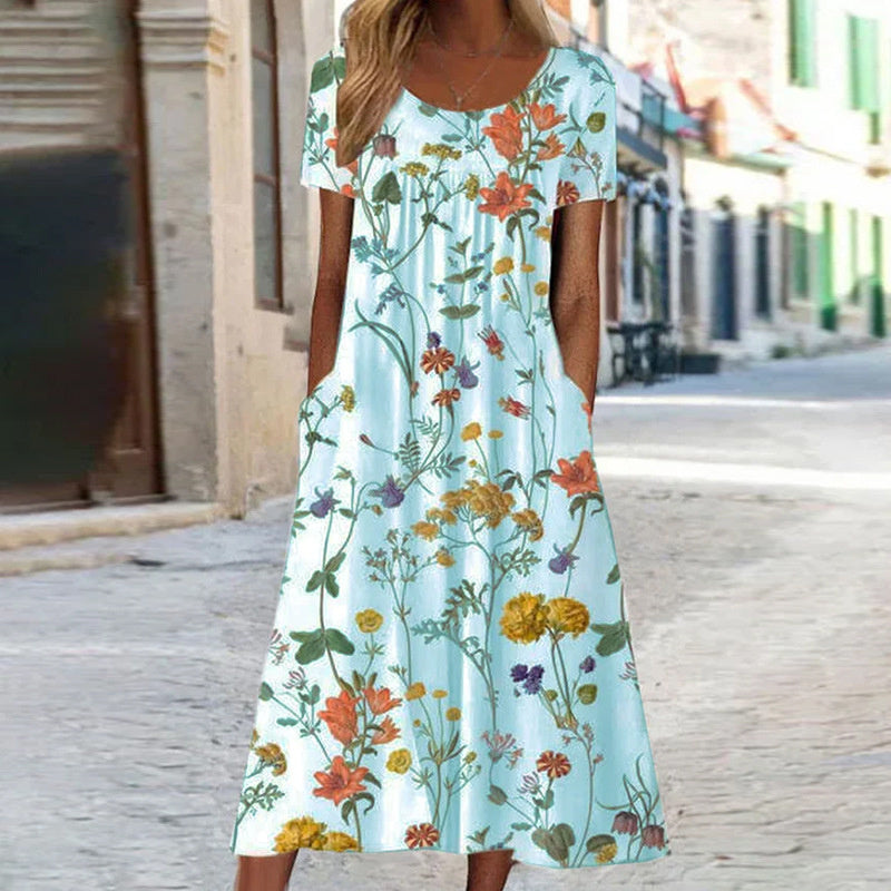 Laura | Abito boho floreale snellente per un look elegante