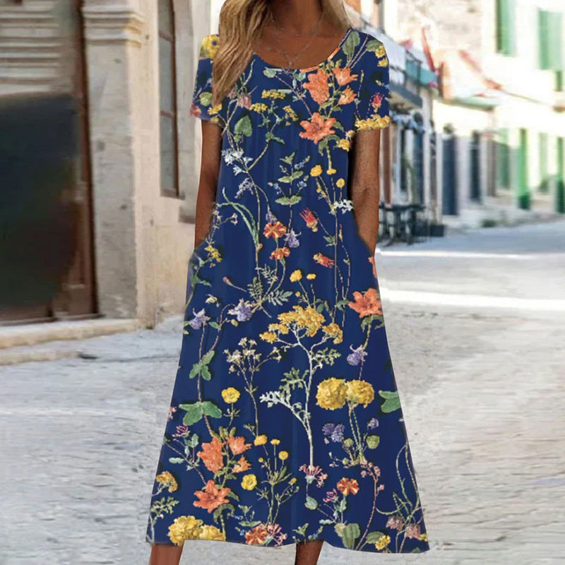Laura | Abito boho floreale snellente per un look elegante