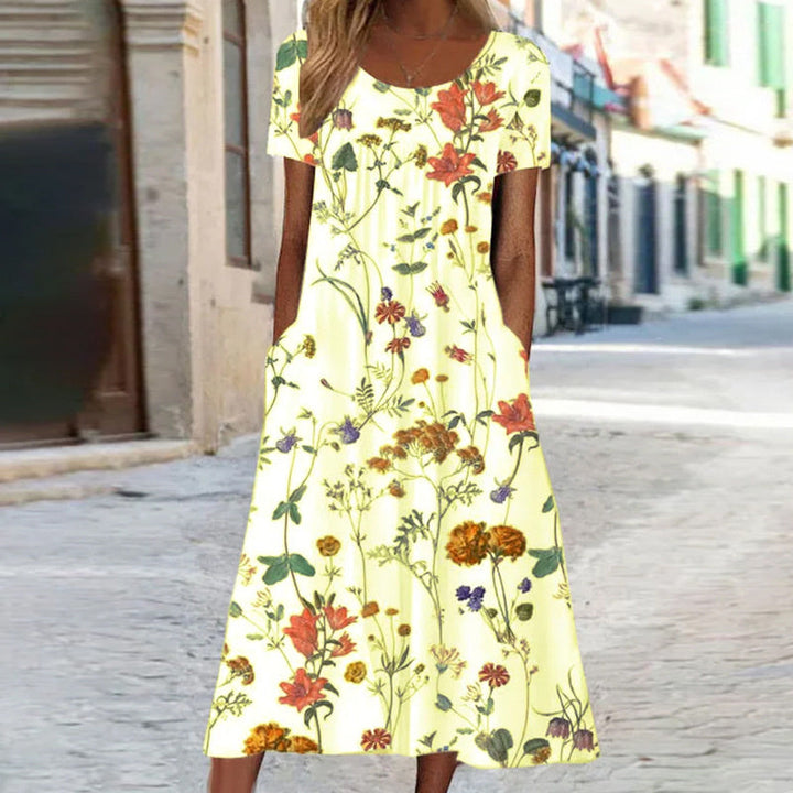 Laura | Abito boho floreale snellente per un look elegante