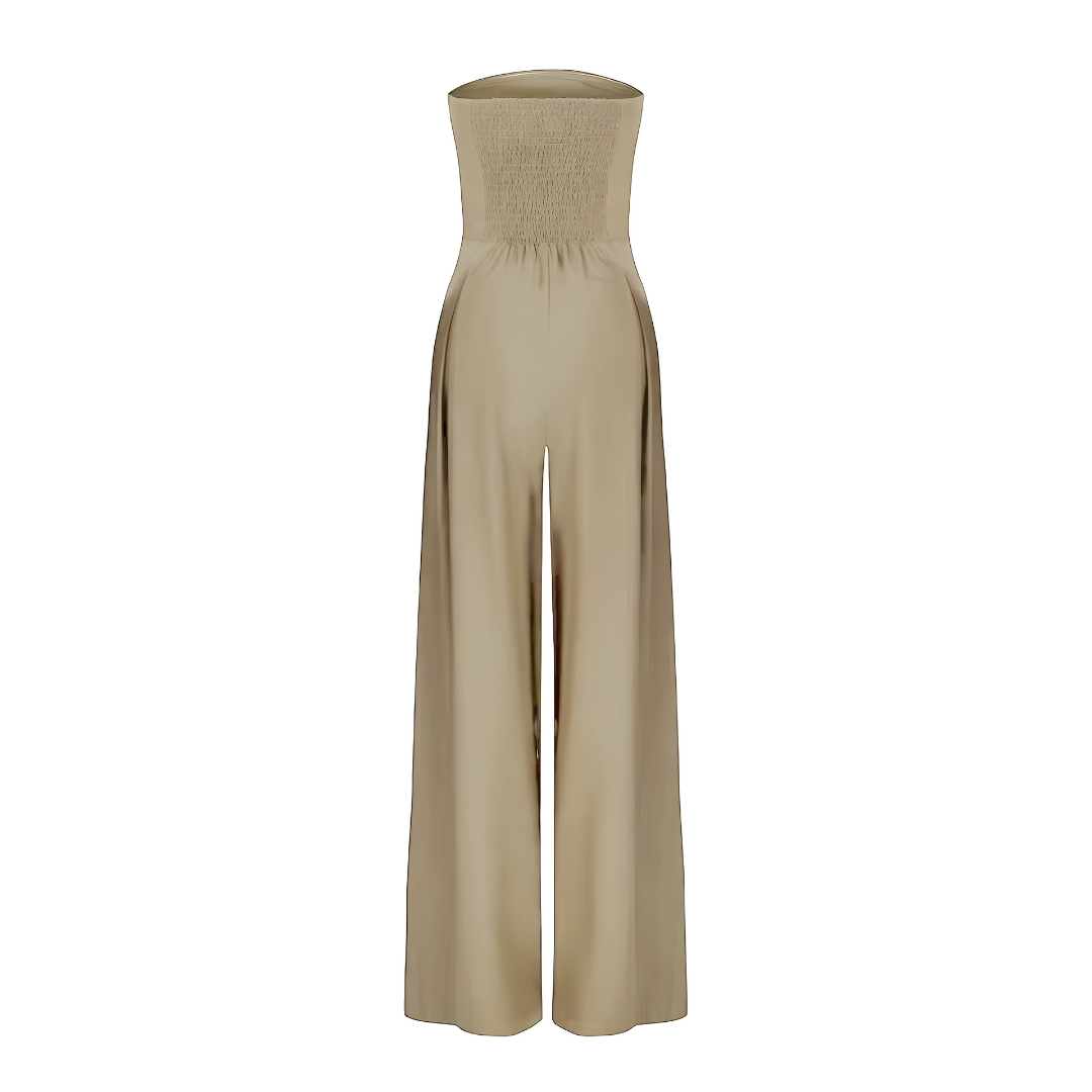 ALESSIA | Combinazione Elegante Senza Spalline con Pantaloni Ampi