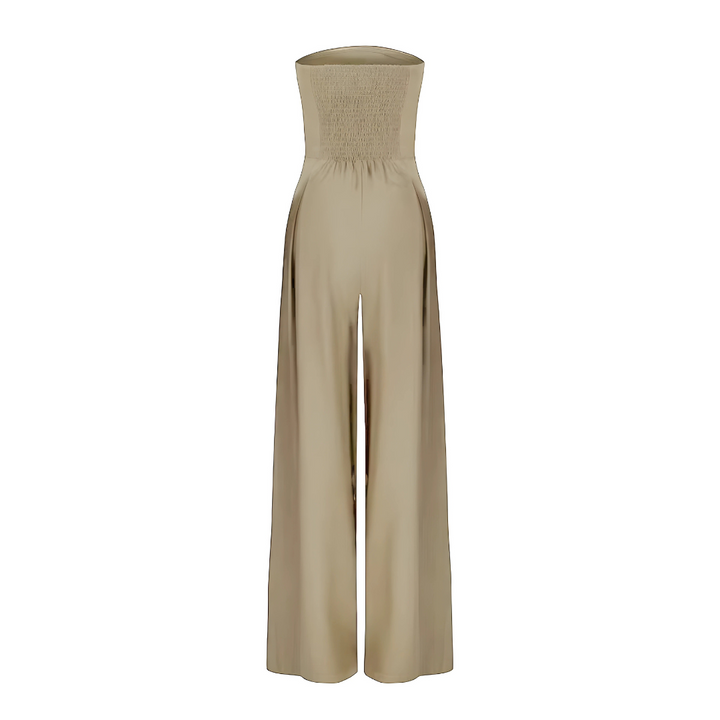 ALESSIA | Combinazione Elegante Senza Spalline con Pantaloni Ampi