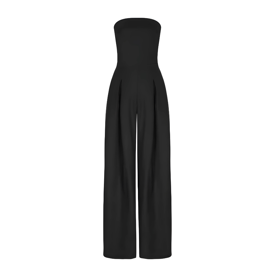 ALESSIA | Combinazione Elegante Senza Spalline con Pantaloni Ampi