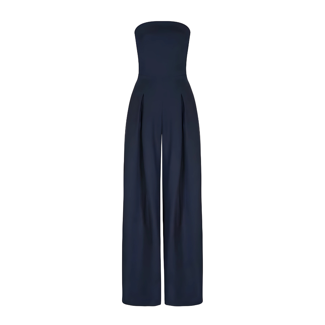 ALESSIA | Combinazione Elegante Senza Spalline con Pantaloni Ampi