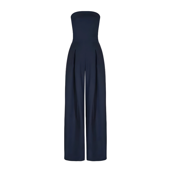 ALESSIA | Combinazione Elegante Senza Spalline con Pantaloni Ampi