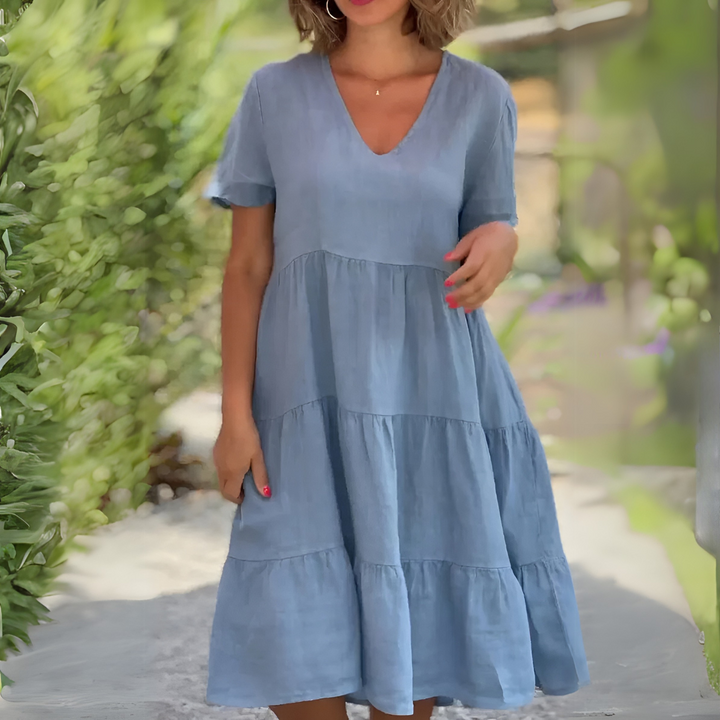 Luce | Abito fluido con scollo a V