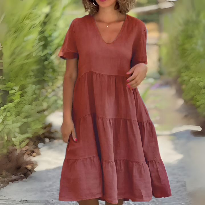 Luce | Abito fluido con scollo a V