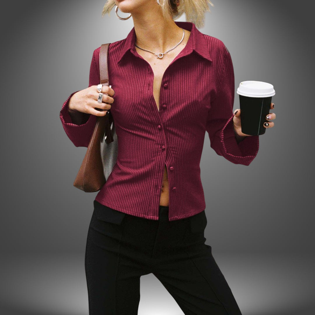 Eva | Blusa Elegante Artigianale a Costine