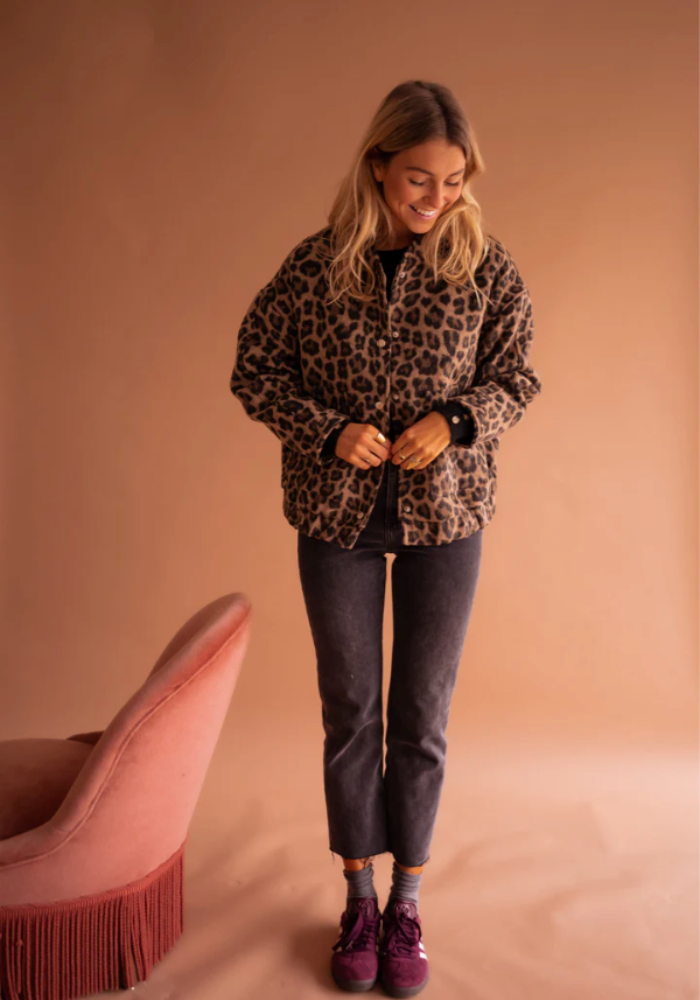 Leona | Giacca bomber in materiale italiano premium