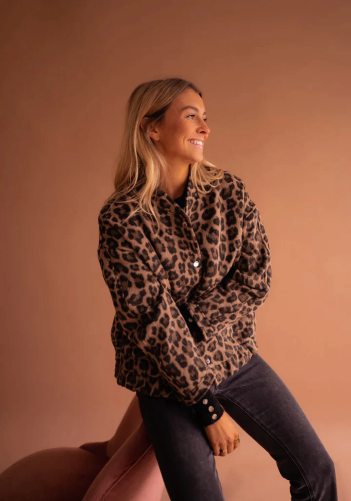 Leona | Giacca bomber in materiale italiano premium