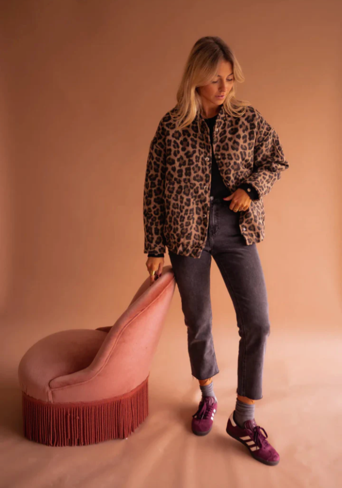 Leona | Giacca bomber in materiale italiano premium