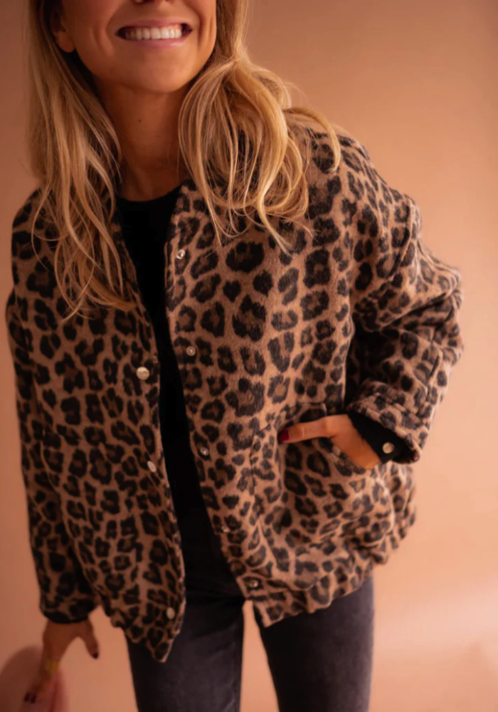 Leona | Giacca bomber in materiale italiano premium