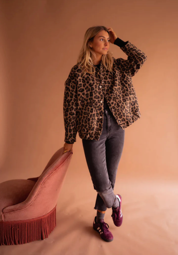 Leona | Giacca bomber in materiale italiano premium