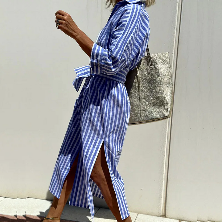 Sophie | Abito camicia a righe elegante