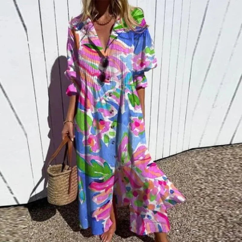 Lila | Abito boho artigianale