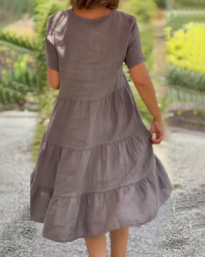 Elodie | Abito in lino di cotone premium per un comfort senza pari