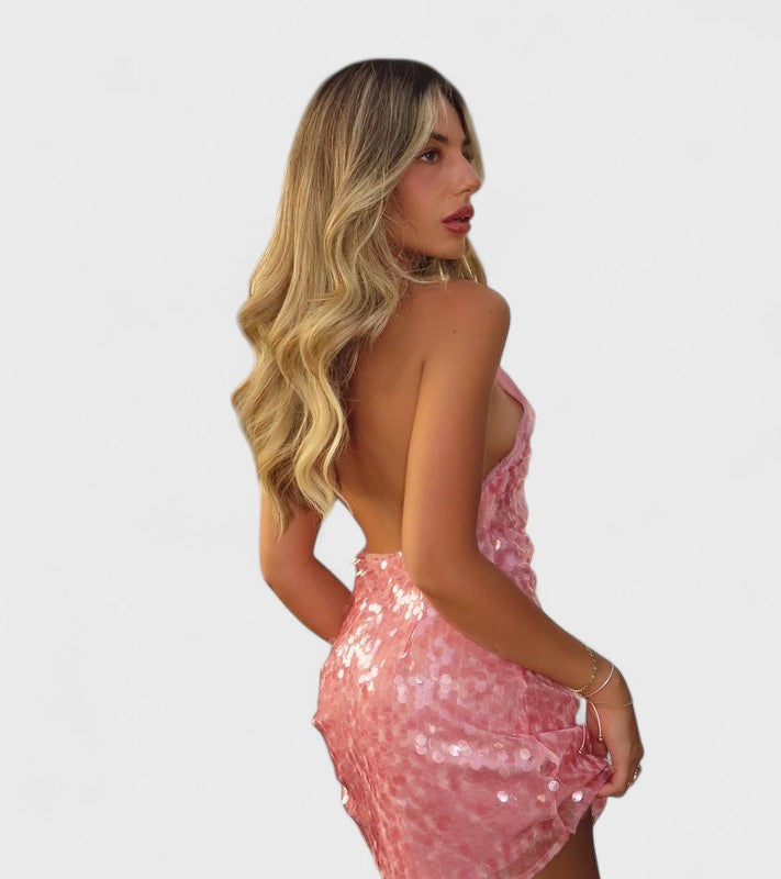 Ilaria | Abito Artigianale Glitterato da Donna