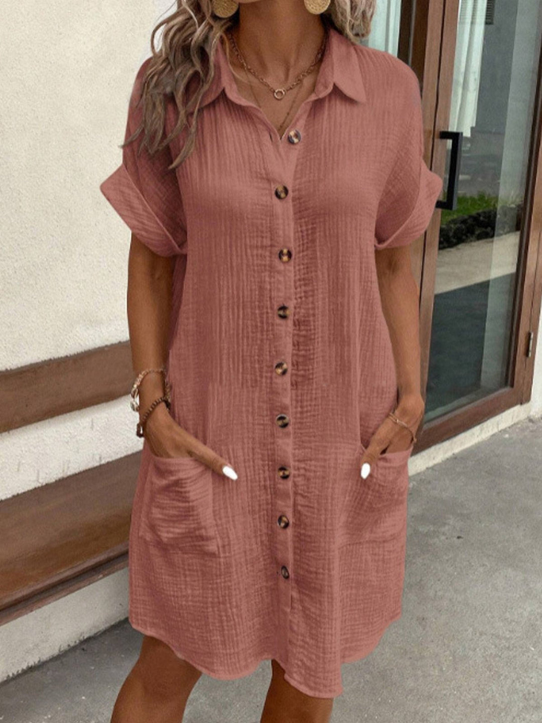 Celest | Abito polo elegante in tessuto
