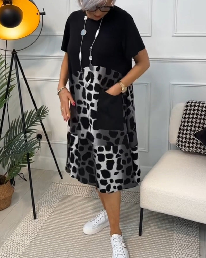 Tessa | Abito casual artigianale con scollatura rotonda