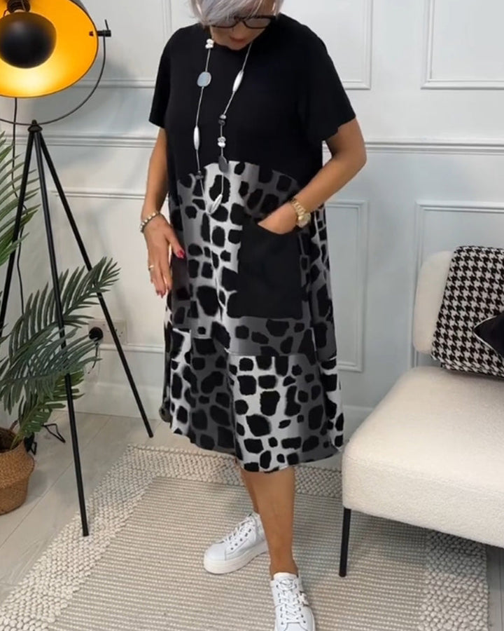 Tessa | Abito casual artigianale con scollatura rotonda