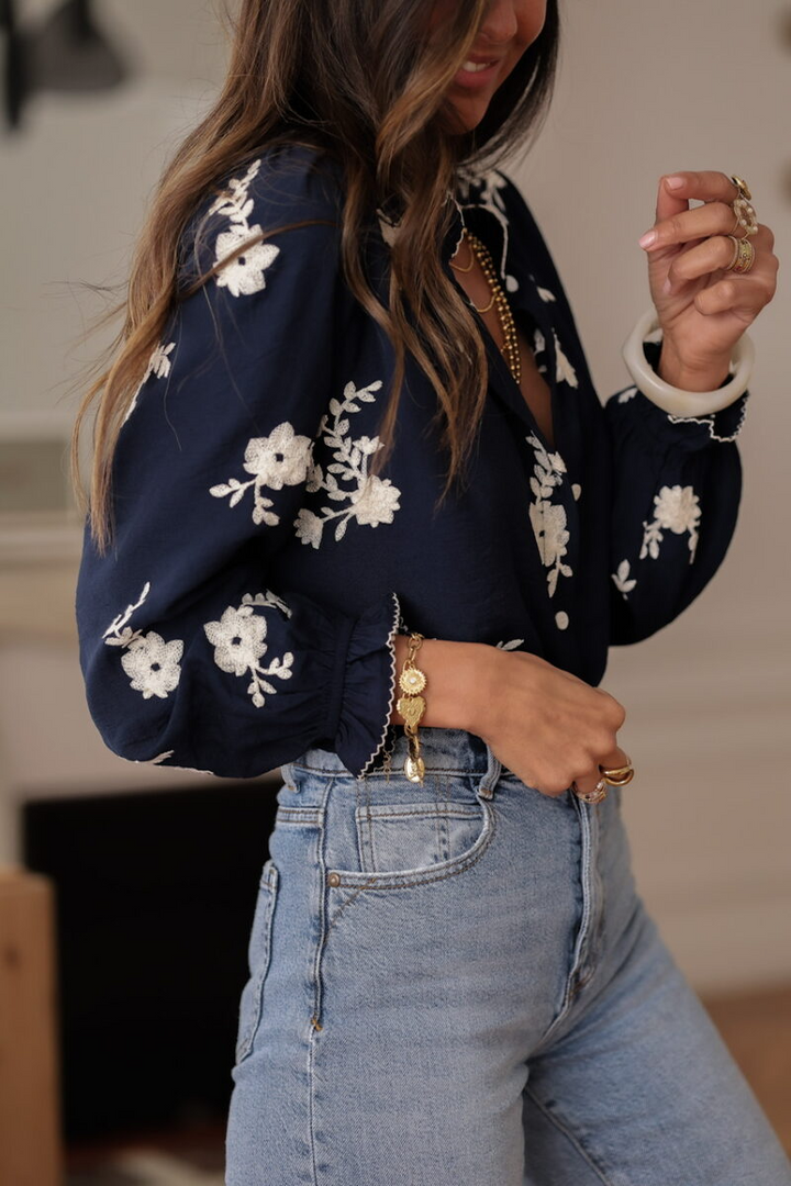 Elira | Blusa in tessuto premium per un look elegante