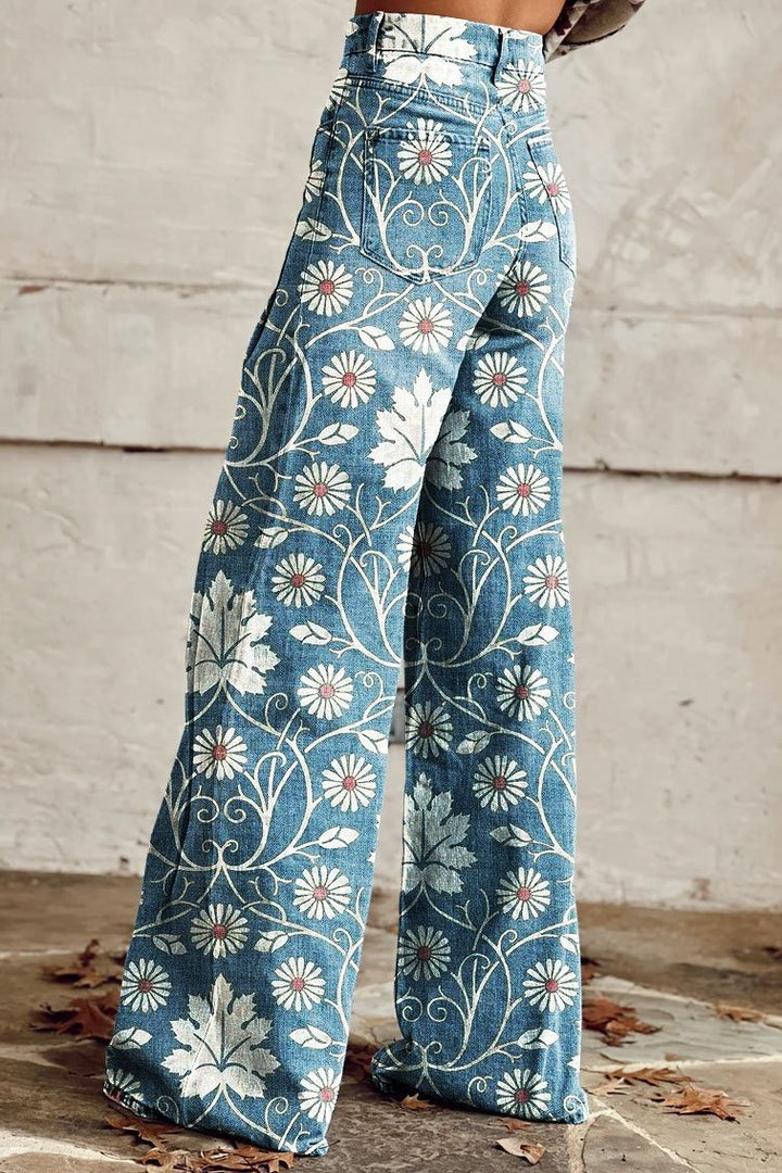 Eder | Pantalone boho in tessuto premium per uno stile floreale elegante