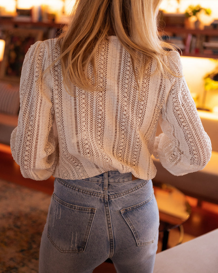 Dora | Blusa in lana premium per comfort quotidiano