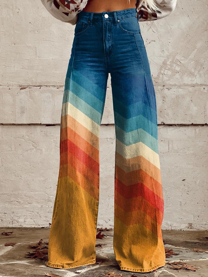 Jessica | Pantaloni zigzag eleganti moderni