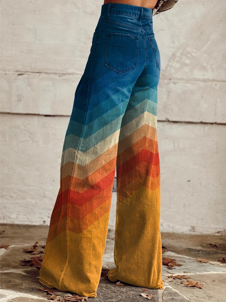 Jessica | Pantaloni zigzag eleganti moderni